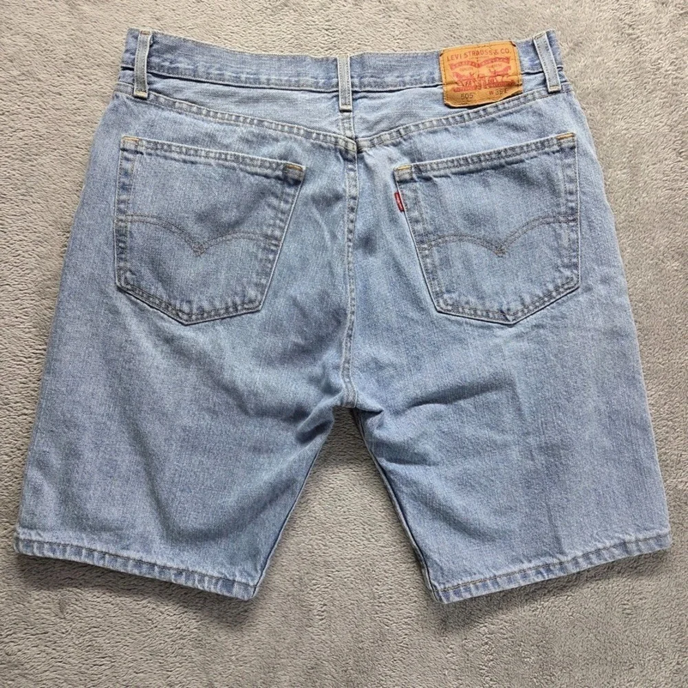 Levis‎ 505 Shorts Mens 36 Regular Straight Dad Jorts Mid Rise Light Wash Denim